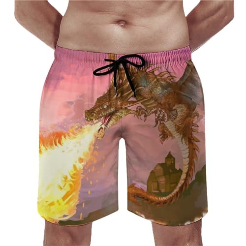 Swim trunk UMENG dragon de feu taille S cordon de serrage