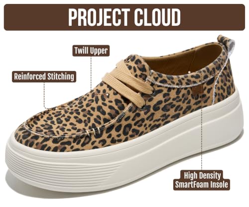 Image of Project Cloud Canvas Platform Loafers for Women Boat Shoes for Women (Dana)