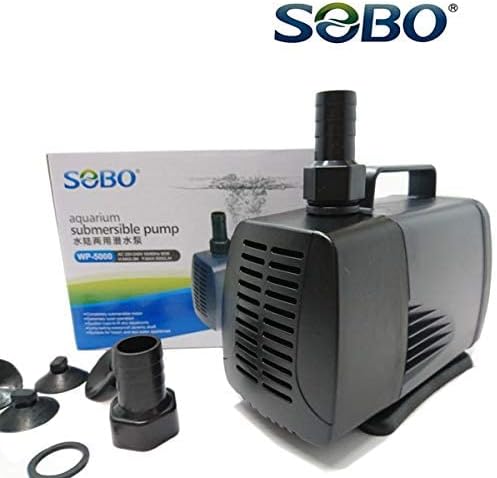 SOBO WP-5000 pump with accessories