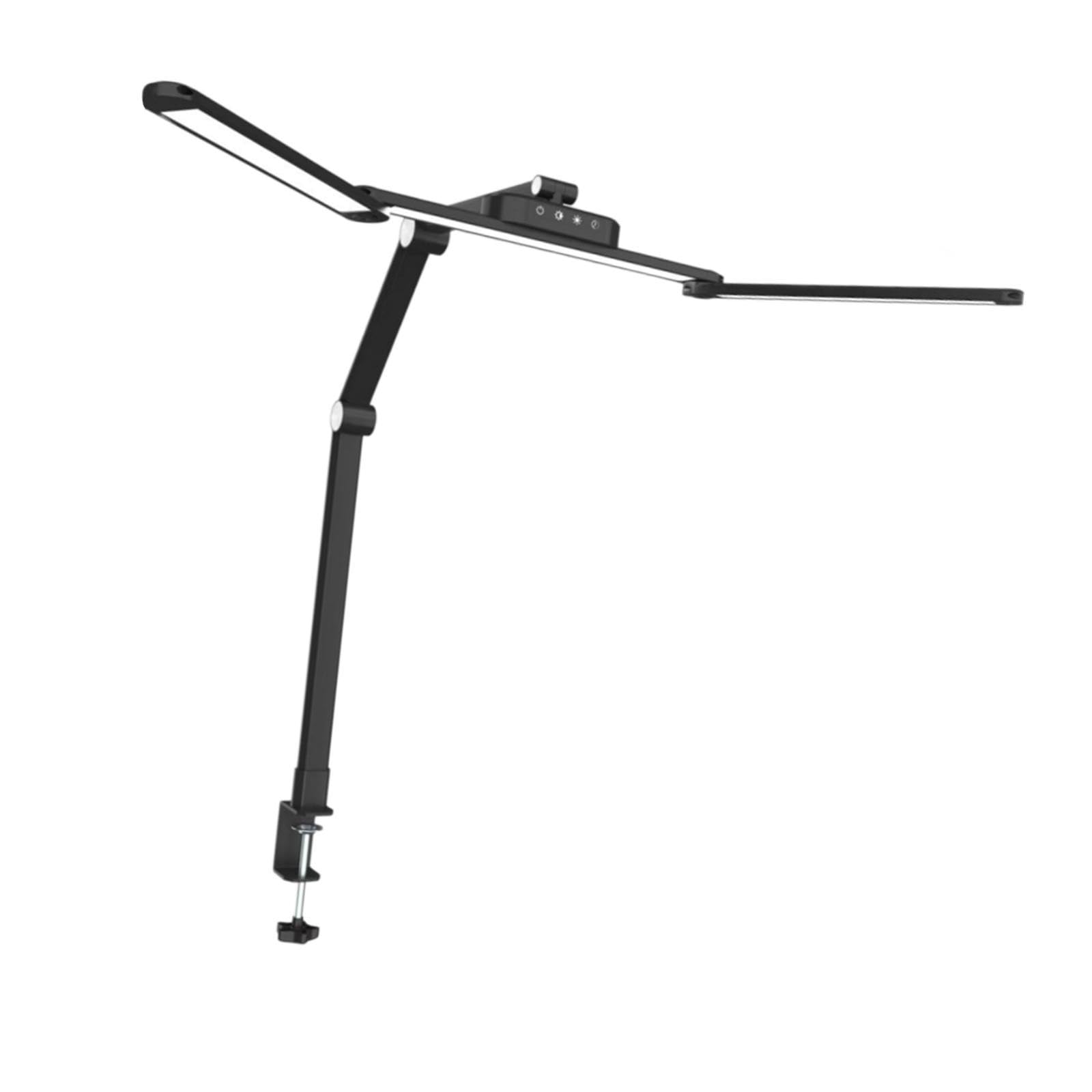 perfk Lampada da tavolo a LED con morsetto, lampada da tavolo con dimmer e, lampada da lettura moderna, lampada da tavolo per banco da lavoro,