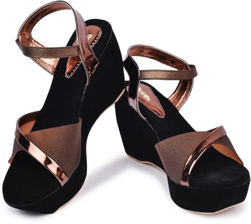 Image of Action Women's Suede Platform Sandals| Stiletto Heel| Open Toe with Ankle Strap