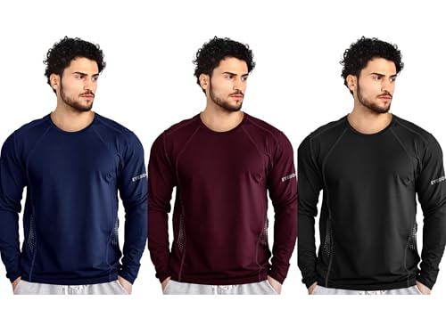Image of Noble Monk Mens Polyester Solid Regular Fit T-Shirt