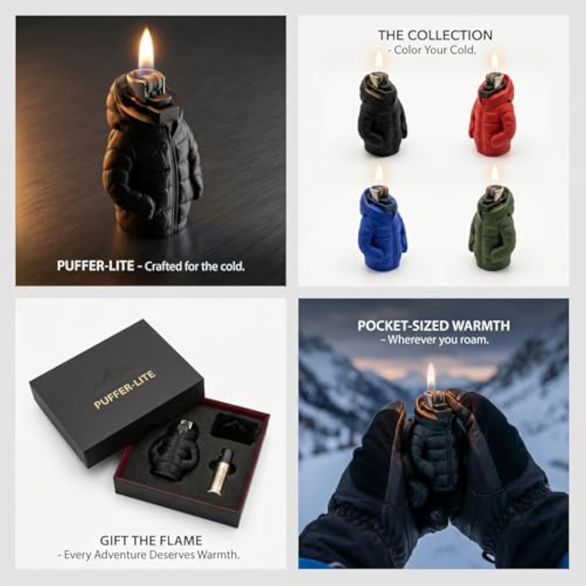 Puffer Jacket Clipper Lighter Sleeve, Premium Streetwear Design