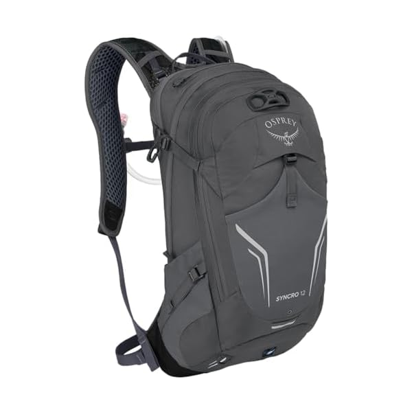 Osprey-Syncro-12L-Mens-Hiking-Backpack-with-Hydraulics-Reservoir-Coal-Grey Osprey Syncro 12L Men's Hiking Backpack with Hydraulics Reservoir, Coal Grey