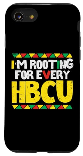 Black History Rooting For Every HBCU Teacher �����Y ���f�B�[�X �L�b�Y �X�}�z�P�[�X iPhone SE (2020) / 7 / 8 �p