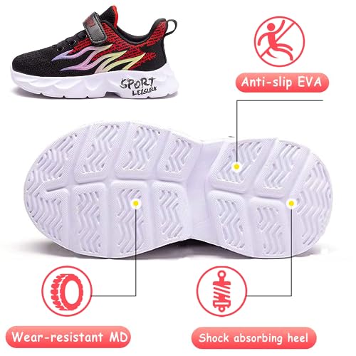 Baskets Enfant Légères PHMNZIP - Respirantes, Semelle Antidérapante - Pour Sport, école, Quotidien