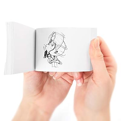 Professional Flip Book Kit by Oaktown Supply - 480 Sheets of Blank Flipbook Paper with Holes on the Side and Screws - Animation Creator Flip Books - for Creative Kids and Adults Who Like Drawing