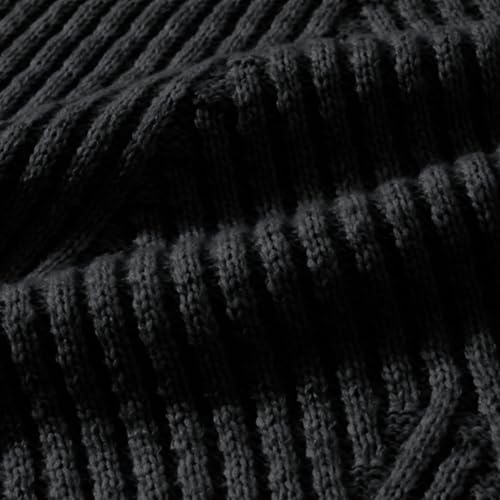 Men's Textured Knit Fashion Sweater, Long Sleeve Turtleneck Slim Fit Knitwear Fall Winter Basic Warm Sweaters2