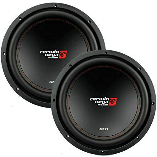 2 CERWIN VEGA XED12v2 XED-Series 1000W 12" SVC 4-OHM CAR Audio SUBWOOFER WOOFER -  Cerwin Vega Mobile CV, CVXED12V2