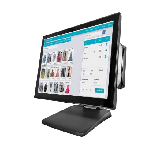Image of All-in-One POS Systems, Intel Core i5-12th Generation - 8GB RAM, 240GB SSD, Capacitive, Wi-Fi, BT, NO OS - PTE0912W-8-240