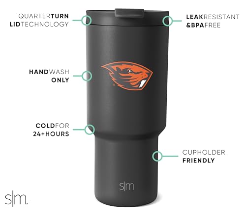Image of Simple Modern Oregon State Beavers Tumbler with Straw | 30oz | Collegiate