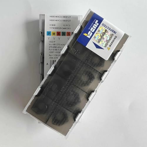 Lame CNC H600WXCU080612T IC808 plaquette carbure fraisage acier