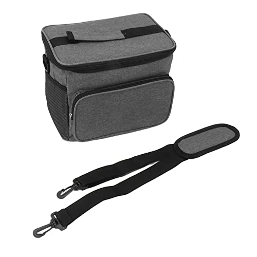 ETAINGYEUN Bolsa de almuerzo aislante a prueba de fugas de 10 l con asa ajustable, portátil para acampar, viajar y playa. (Gris)
