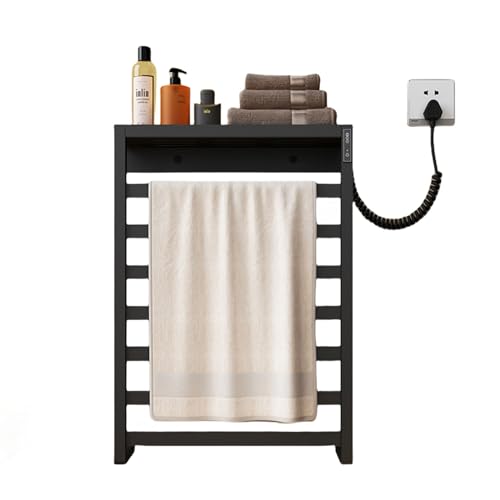 Toallero eléctrico con temporizador que elimina la humedad y calienta la ropa de baño de pared