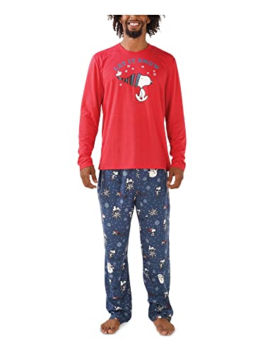 Nite Nite Munki Munki Men's Ls Tee and Pant Jersey Pj Set