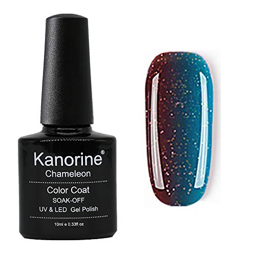 KANORINE™ Vernis à ongles semi-permanent Gel vernis à ongles Température Changement de Couleur Chameleon UV LED Soak off Manucure Gel Polish 10ml Cover