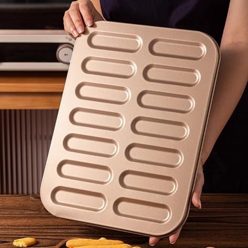 14 Slot Finger Cookie Press Carbon Steel Breadstick Ladyfinger Making Biscuits Stick Baking Tray for Parties Family Cooking Gadget - Image 7