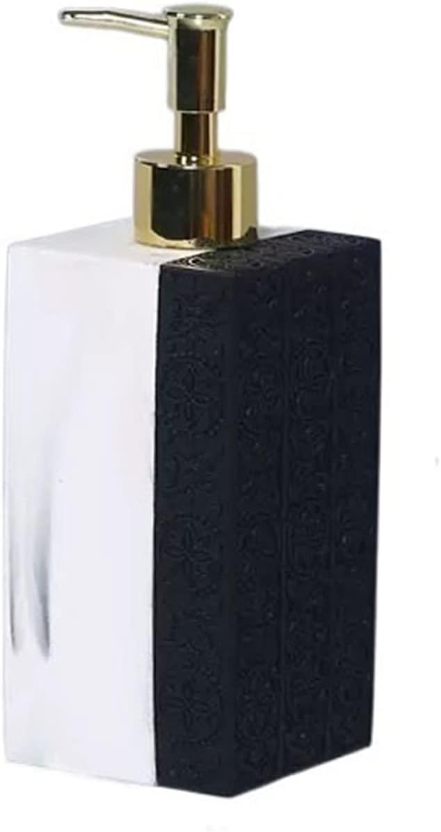 Soap Pump Dispenser Hotel Bathroom Press Type Shower Gel Shampoo Bottle Resin Soap Dispenser High-Grade Lotion Sub Bottle Bottles Dispenser (Color : Gold, Size : 1)