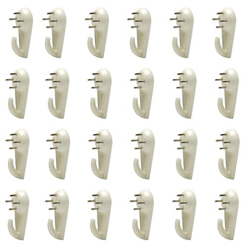 Image of 30Pcs Hardwall Hangers for Hardware Picture Hanger Invisible Nail Hangers No Damage Wall Hangers for Photo Frame Art Painting Non-Trace Drywall Stucco Concrete Hooks 1.57 inch x 0.79 inch (LxW)