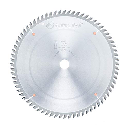 Amana Tool - DT12961 Carbide Tipped Sliding Table Saw 12" Dia x 96T Tcg, 10 Deg, 1 Inc