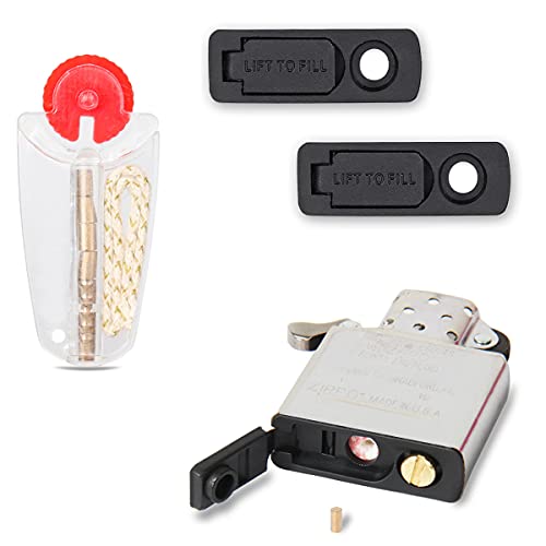 Y iRAN para mecha de encendedor Zippo, pedernal y junta no volátil, juego de accesorios para encendedor, combinación perfecta.