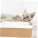 Mikikit 1set Detachable Cat Scratching Board and Cozy Sleeping Nest for Indoor Cats Kraft Material Secure Hidden Space for Kittens and Puppies Washable Pet Resting Place