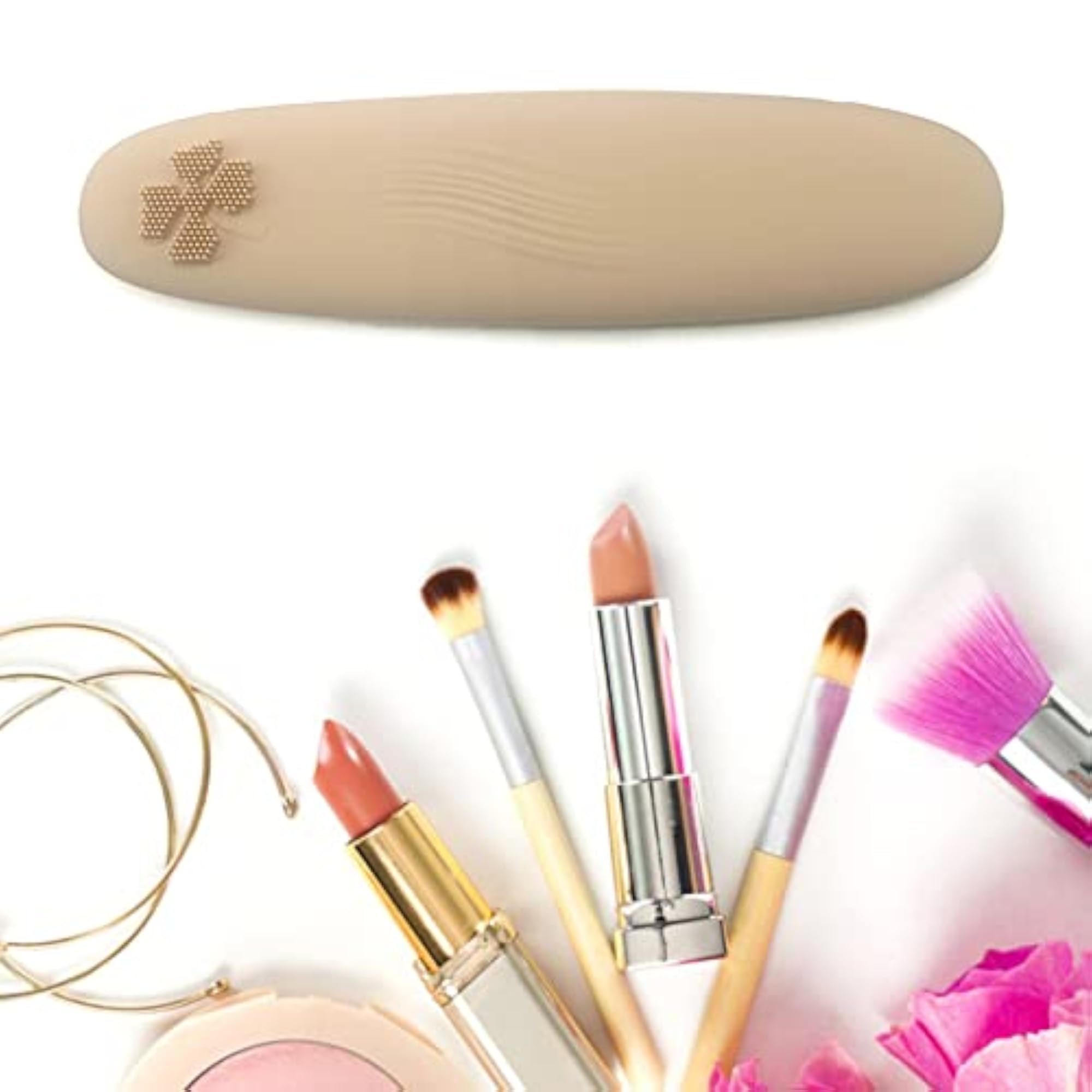 Travel Makeup Brush Holder, Silicone Organizer Bag