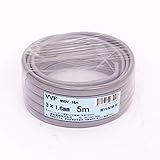 愛知電線 VVF ケーブル3芯 1.6mm 5m 灰色 VVF3×1.6M05