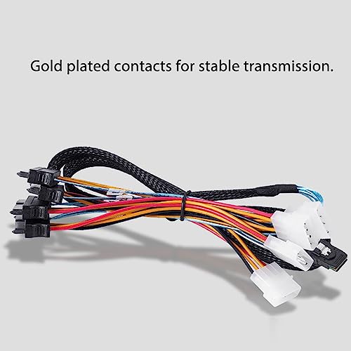 Cable Serial ATA de 1 metro, 12 Gbps, conexión SATA8087 a SFF8482 miniatura 2