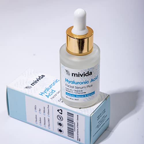 Mivida Hyaluronic Acid Serum For Face | Hydrating And Moisturizing Face Serum | 1 Fl Oz #TOP4