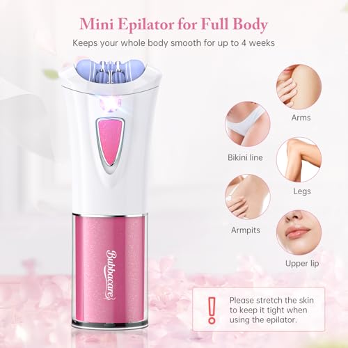 Epilierer Damen, Gesichts Epilierer Damen mit LED-Licht Frauen Kabellose Epilierers Gesicht Körper Haarentfernung Elektrischer Haarentferner Mädchen Epilierers für Körper Achsel Bikini Bein