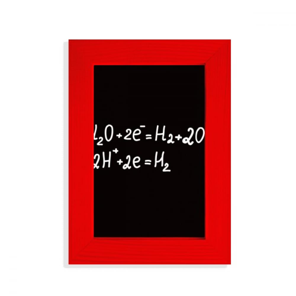 Cadre photo Chestry motif électrolyse de l'eau rouge pour mur vide