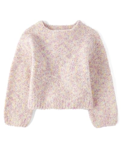 The Children's Place Girls' Long Sleeve Crew Neck Pullover Sweater