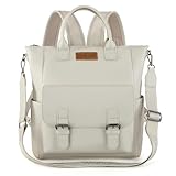 Montana West Wrangler Medium Backpack Purse for Women Off-white Fashion Backpack with Removable Crossbody Strap for Travel Work