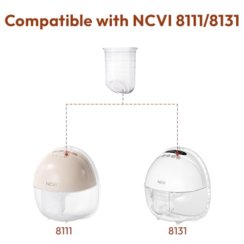 Image of NCVI Replacement Diaphragm Compatible with Hands Free Breast Pump 8111, Original Wearable Breastfeeding Pump Accessories, BPA Free, 2 PC