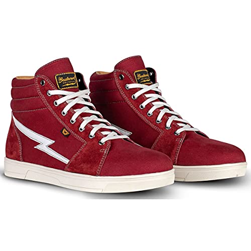 Cortech The Slayer Canvas Women's Street Motorcycle Shoes - Maroon / 9 #TOP20