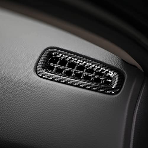 Image of Car Air Outlet Vent Cover Trim Decals for 2022 2023 2024 2025 2026 Honda Civic 11th Gen Accessories ABS Carbon Fiber Interior Stickers