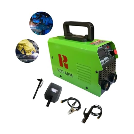 Máquina Inversora De Solda Portatil Eletrodo Mma250 Red Arm