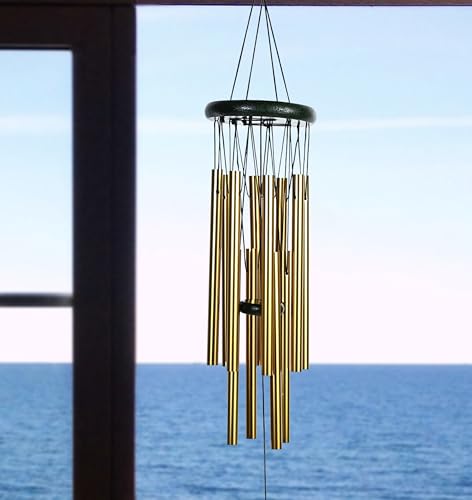 Image of ZAICUS Wind Chimes for Home Balcony - Hanging Bells for Home Decoration - Positive Energy Items- Wind Chimes Feng Shui (12-Pipe)