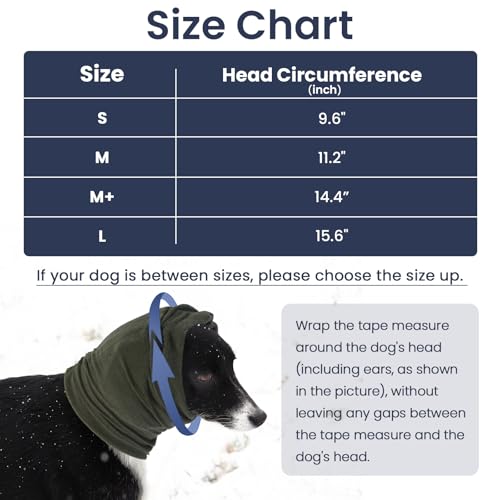 Image of Nanaki Dog Calming Hoodie-No Shake Hematomas Ear Wraps Cover, Adjustable Dog Snood Ear Muffs Protector for Noise Protection, Anxiety Relief, Fireworks, Grooming, Bathing, 4th of July