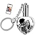 CustomÂ PersonalizedÂ CrystalÂ KeychainÂ withÂ PictureÂ PhotosÂ Engraved,CustomizedÂ CuteÂ UniqueÂ GiftÂ for WomenÂ MenÂ GirlfriendÂ CarÂ Keys (Heart)