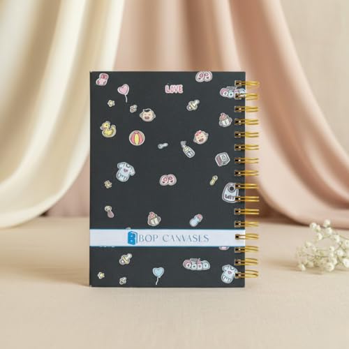 Image of Pregnancy Journal for Pregnant Women - 40-Week Bump Tracker & Memory Book with Stickers | Guided Pregnancy Planner with Prompts, Milestone Pages & Hardcover Keepsake | Gift for Expecting Moms (Goth mom)
