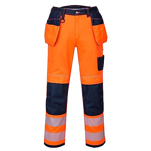 Pantalon de travail haute visibilité anti-déchirure avec poches outils Portwest T501