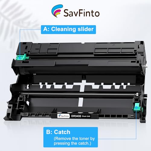 SavFinto DR3400 Bęben kompatybilny z Brother DR-3400 czarny jednostka perkusyjna do Brother DCP-L5500DN HL-L5000D HL-L5100DN HL-L5100DNT HL-L5100DNTT HL-L5200DW HL-L6400DW MFC-L5700DN MFC-L5750DW MFC-L5750DW MFC-L5750DW MFC-L5750DW MFC-L5750DW MFC-LC-L680 0DW