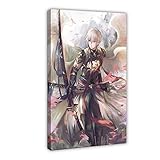 Game Shadowverse 2 Leinwand-Poster, Wandkunst, Dekor, Bild, Gemälde für Wohnzimmer, Schlafzimmer, Dekoration, 40 x 60 cm, Rahmen