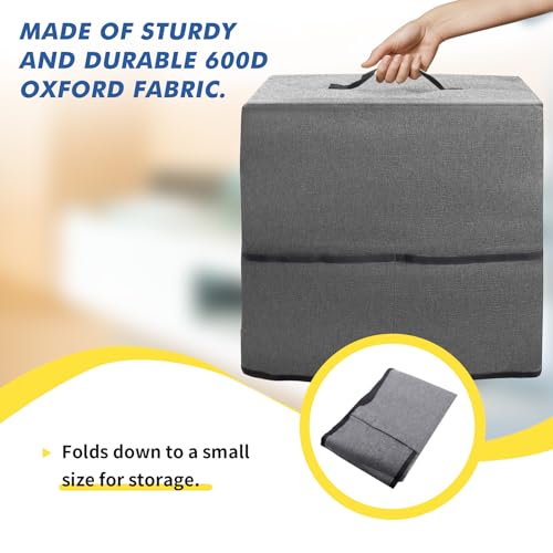 Image of Slushie Machine Dust Cover, Heat-Resistant Waterproof Dust-Proof 300D Nylon Material Protective Cover, Compatible with Ninja Slushie Machine FS301C /FS301 /FS300 /FS299, etc., 15.74''W*16.92''H*7.87''L