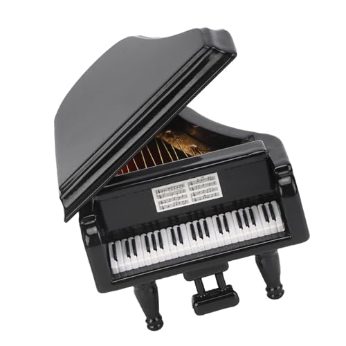 MEAPUXIN ミニ楽器 お洒落なピアノモデル 高品質バスウッド製 7 X 8 X 5.5cm デスクやオフィスに最適 [2]