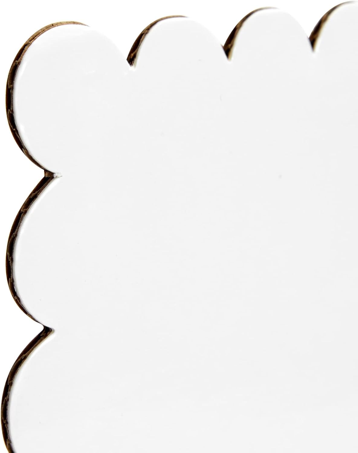 Sparkle and Bash Cake Board Rectangle - 14 x 10 In, White Foil, Pack of 25 - Scalloped Edge Sturdy Paper Base for Desserts & Cupcakes - Quarter Sheet Cake Boards
