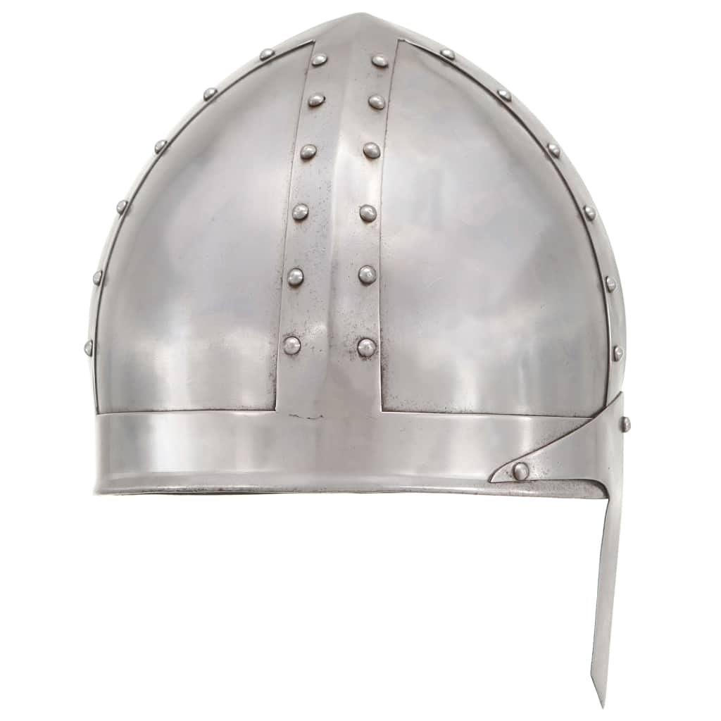 Genérico Réplica de Casco de Caballero Medieval Antiguo Larp Acero plata-286216