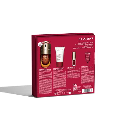 Clarins Icons | Mothers Day Gift Set | Contains Double Serum 30ml | Visibly Replenished Skin and Plumper Lips | Worth £95 - Image 5